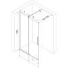 MEXEN/S - Velar posuvné sprchové dveře Walk-in 140, transparent, grafit kartáčovaná 871-140-000-03-66