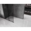 MEXEN/S - Velar L Sprchová zástěna posuvná Walk-in 110 x 200 cm, grafit 8 mm, grafit kartáčovaná 871-110-003-43-66