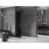 MEXEN/S - Velar L Sprchová zástěna posuvná Walk-in 120 x 200 cm, grafit 8 mm, grafit kartáčovaná 871-120-003-43-66
