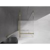 MEXEN/S - Velar sprchový kout 90 x 90, transparent, zlatá 871-090-090-01-50