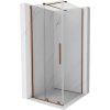 MEXEN/S - Velar sprchový kout 90 x 90, transparent, růžové zlato 871-090-090-01-60