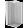 MEXEN/S - Velar sprchový kout, posuvné dveře 90 x 90 cm, transparent, nikl kartáčovaná 871-090-090-01-97