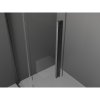 MEXEN/S - Velar L Sprchová zástěna posuvná Walk-in 90 x 200 cm, transparent 8 mm, grafit kartáčovaná 871-090-003-03-66
