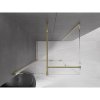 MEXEN/S - Velar sprchový kout 120 x 90, transparent, zlatá 871-120-090-01-50