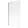 MEXEN/S - Next vanová zástěna FIX 100 x 150 cm, proužky, grafit metal 895-100-000-00-09-95