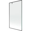 MEXEN/S - Next vanová zástěna FIX 100 x 150 cm, černá vzor, grafit metal 895-100-000-00-70-95