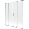 MEXEN/S - Velar L Duo dvoukřídlá posuvná vanová zástěna 150 x 150 cm, transparent, chrom 896-150-003-02-01