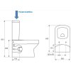 CERSANIT - Nádržka keramická PURE pro spodní napouštění bez mechanismu K99-12X