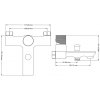 MEXEN/S - Royo One vanová baterie 150 mm,, černá/zlatá 72230-75