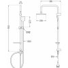 MEXEN/S - Sven sprchový sloup včetně sprchové baterie Sabre, černá 72140262-70