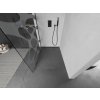 MEXEN/S - KIOTO Sprchová zástěna WALK-IN 80x200 cm 8 mm, černá, bílý vzor 800-080-101-70-97