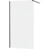 MEXEN/S - KIOTO Sprchová zástěna WALK-IN 100x200 cm 8 mm, černá, matné sklo 800-100-101-70-30