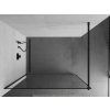 MEXEN/S - KIOTO Sprchová zástěna WALK-IN 100x200 cm 8 mm, černá, černý profil 800-100-101-70-70