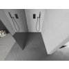 MEXEN/S - KIOTO Sprchová zástěna WALK-IN 90x200 cm 8 mm, černá, zrcadlové sklo 800-090-101-70-50