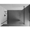 MEXEN/S - KIOTO Sprchová zástěna WALK-IN 90x200 cm 8 mm, černá, zrcadlové sklo 800-090-101-70-50