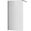 MEXEN/S - KIOTO Sprchová zástěna WALK-IN 90x200 cm 8 mm, černá, zrcadlové sklo 800-090-101-70-50