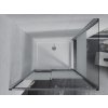 MEXEN/S - Apia sprchový kout posuvný 100x80, sklo transparent/pruhy, chrom + vanička 840-100-080-01-20-4010
