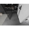 MEXEN/S - Kioto Sprchová zástěna WALK-IN 120 x 70 cm, černý vzor, černá 800-120-212-70-70-070
