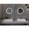 MEXEN - Oro zrcadlo s osvětlením 50 cm, LED 6000K, 9824-050-050-611-00