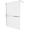 MEXEN/S - KIOTO Sprchová zástěna WALK-IN s poličkou a držákem ručníků 80 x 200, transparent 8 mm, chrom 800-080-121-01-00