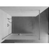 MEXEN/S - KIOTO Sprchová zástěna WALK-IN s poličkou a držákem ručníků 80 x 200, matné sklo 8 mm, chrom 800-080-121-01-30