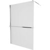 MEXEN/S - KIOTO Sprchová zástěna WALK-IN s poličkou a držákem ručníků 80 x 200, matné sklo 8 mm, chrom 800-080-121-01-30