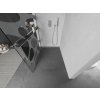 MEXEN/S - KIOTO Sprchová zástěna WALK-IN s poličkou a držákem ručníků 80 x 200, bílý dekor 8 mm, chrom 800-080-121-01-97