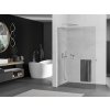 MEXEN/S - Kioto+ L Sprchová zástěna WALK-IN s poličkou a držákem ručníků 90 x 200 cm, transparent, chrom 800-090-123-01-00