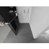 MEXEN/S - Kioto+ L Sprchová zástěna WALK-IN s poličkou a držákem ručníků 90 x 200 cm, grafit, chrom 800-090-123-01-40