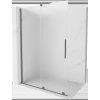 MEXEN/S - Velar Sprchová zástěna posuvná Walk-in 140 x 200 cm, dekor 8 mm, grafit metal 871-140-000-33-95