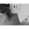 MEXEN/S - Kioto+ L Sprchová zástěna WALK-IN s poličkou a držákem ručníků 80 x 200 cm, černý vzor, grafit kartáčovaná 800-080-123-66-70