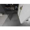 MEXEN/S - Kioto Sprchová zástěna WALK-IN 120 x 105 cm, transparent, zlatá kartáčovaná 800-120-212-55-00-105