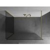MEXEN/S - Kioto Sprchová zástěna WALK-IN 120 x 105 cm, transparent, zlatá kartáčovaná 800-120-212-55-00-105