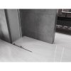 MEXEN/S - Velar L Sprchová zástěna posuvná Walk-in 90 x 200 cm, dekor 8 mm, grafit metal 871-090-003-33-95