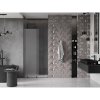 MEXEN/S - Velar L posuvné sprchové dveře 100 cm, dekor, grafit metal 871-100-003-31-95