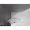 MEXEN/S - Velar L Sprchová zástěna posuvná Walk-in 100 x 200 cm, dekor 8 mm, grafit metal 871-100-003-33-95
