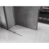 MEXEN/S - Velar L Sprchová zástěna posuvná Walk-in 100 x 200 cm, dekor 8 mm, grafit metal 871-100-003-33-95