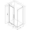 MEXEN/S - Velar L sprchový kout, posuvné dveře 90 x 80 cm, transparent, grafit metal 871-090-080-03-95