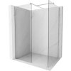 MEXEN/S - Kioto Sprchová zástěna Walk-in 80 x 80 cm, transparent, chrom 800-080-202-01-00-080