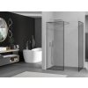 MEXEN/S - Kioto Sprchová zástěna Walk-in 110 x 90 cm, černý vzor, chrom 800-110-202-01-70-090