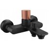 MEXEN/S - Royo One vanová baterie 150 mm, černá/růžové zlato 72230-76