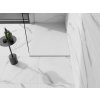 MEXEN/S - Stone+ obdélníková sprchová vanička 140 x 90, bílá, mřížka bílá 44109014-W