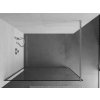 MEXEN/S - KIOTO Sprchová zástěna WALK-IN 60x200 cm 8 mm, chrom, černý profil 800-060-101-01-70