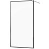MEXEN/S - KIOTO Sprchová zástěna WALK-IN 60x200 cm 8 mm, chrom, černý profil 800-060-101-01-70