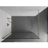 MEXEN/S - KIOTO Sprchová zástěna WALK-IN 60x200 cm 8 mm, zlatá, černý profil 800-060-101-50-70