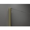 MEXEN/S - KIOTO Sprchová zástěna WALK-IN 60x200 cm 8 mm, zlatá, černý profil 800-060-101-50-70