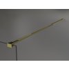 MEXEN/S - KIOTO Sprchová zástěna WALK-IN 60x200 cm 8 mm, zlatá, černý profil 800-060-101-50-70