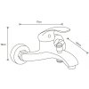 MEXEN/S - Fabia R05 SET vanová baterie se sprchou, černá 74653R05-70
