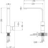 MEXEN/S - Gaspar granitový dřez 1.5 s odkapávačem včetně baterie Rita, černý kropenatý  6507-76-670300-00