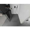 MEXEN/S - KIOTO Sprchová zástěna WALK-IN s poličkou a držákem ručníků 70 x 200, transparent 8 mm, černá 800-070-121-70-00